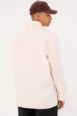 Initial Long Sleeve Shirt Pink Stripe
