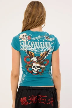 Inked Baby Tee Proxy Teal