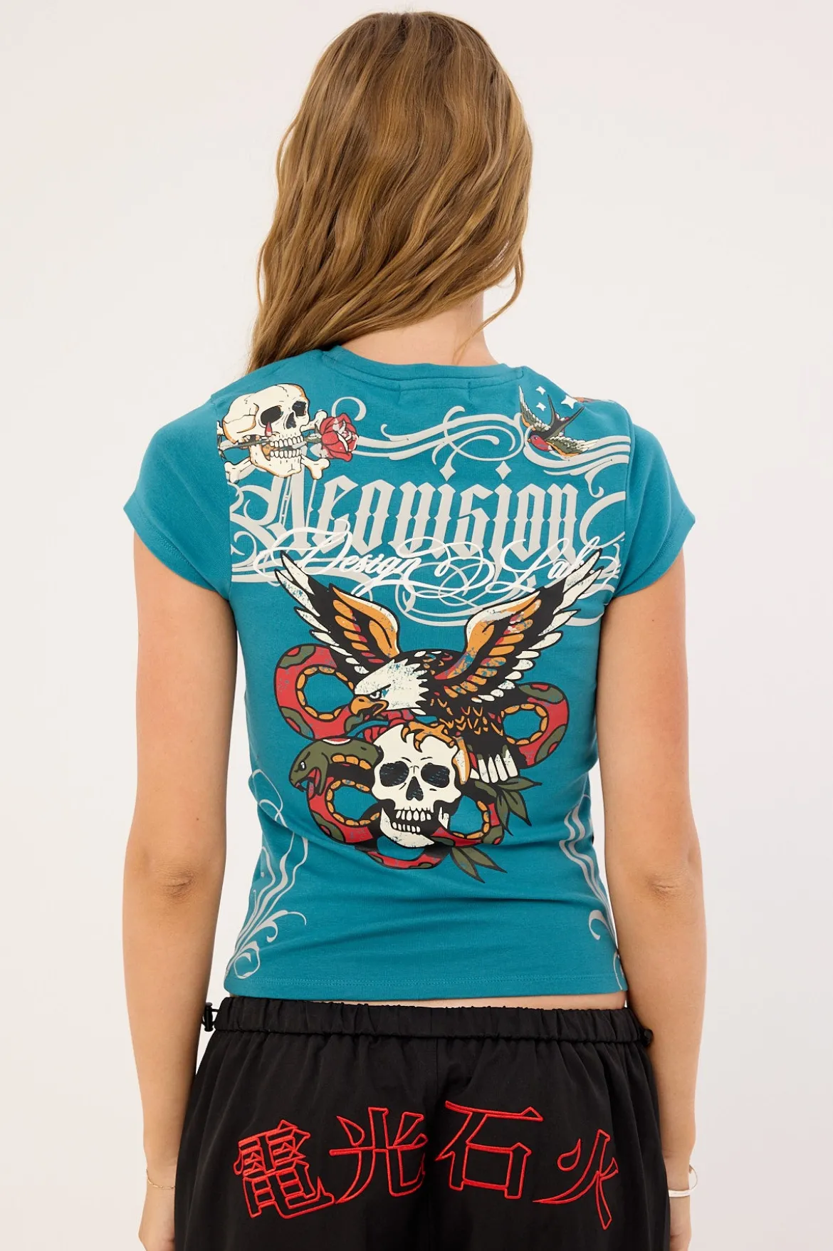 Inked Baby Tee Proxy Teal