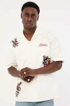 Inked Resort Shirt White