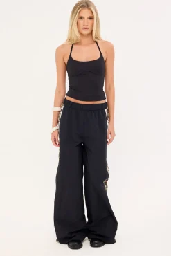 Inlay Panel Utility Pant Black