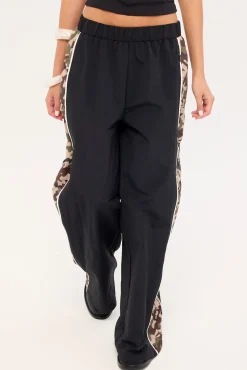 Inlay Panel Utility Pant Black