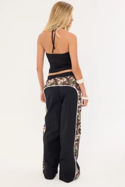 Inlay Panel Utility Pant Black