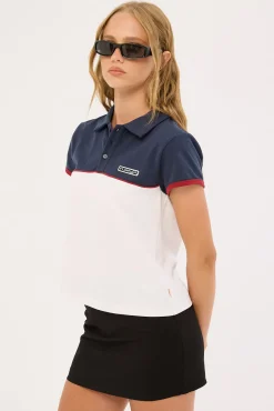 Insert Dad Joke Baby Polo Tee Multi