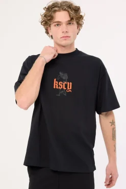 Intertwined Street Tee Anthracite Black