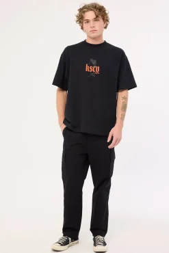 Intertwined Street Tee Anthracite Black