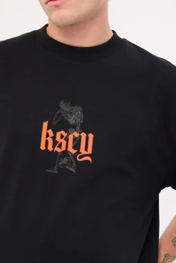 Intertwined Street Tee Anthracite Black