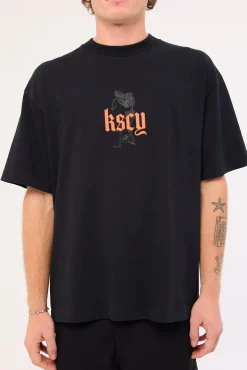 Intertwined Street Tee Anthracite Black