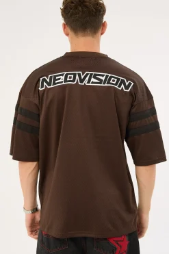 Interval V Neck Jersey Brown