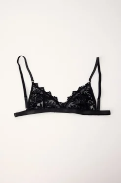Isa Lace Bralette Black