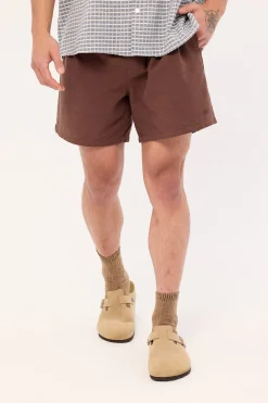 Island Linen Short Dark Brown