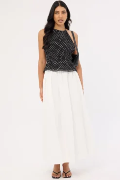 Isley Maxi Skirt White