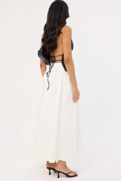 Isley Maxi Skirt White