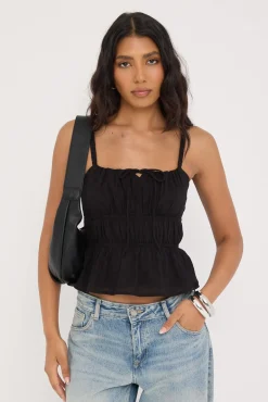 Isoli Cotton Top Black
