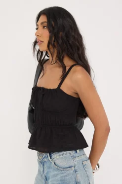 Isoli Cotton Top Black