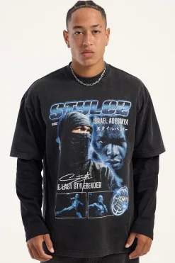 Israel Adesanya Fortify Your Mind Vintage Tee Black