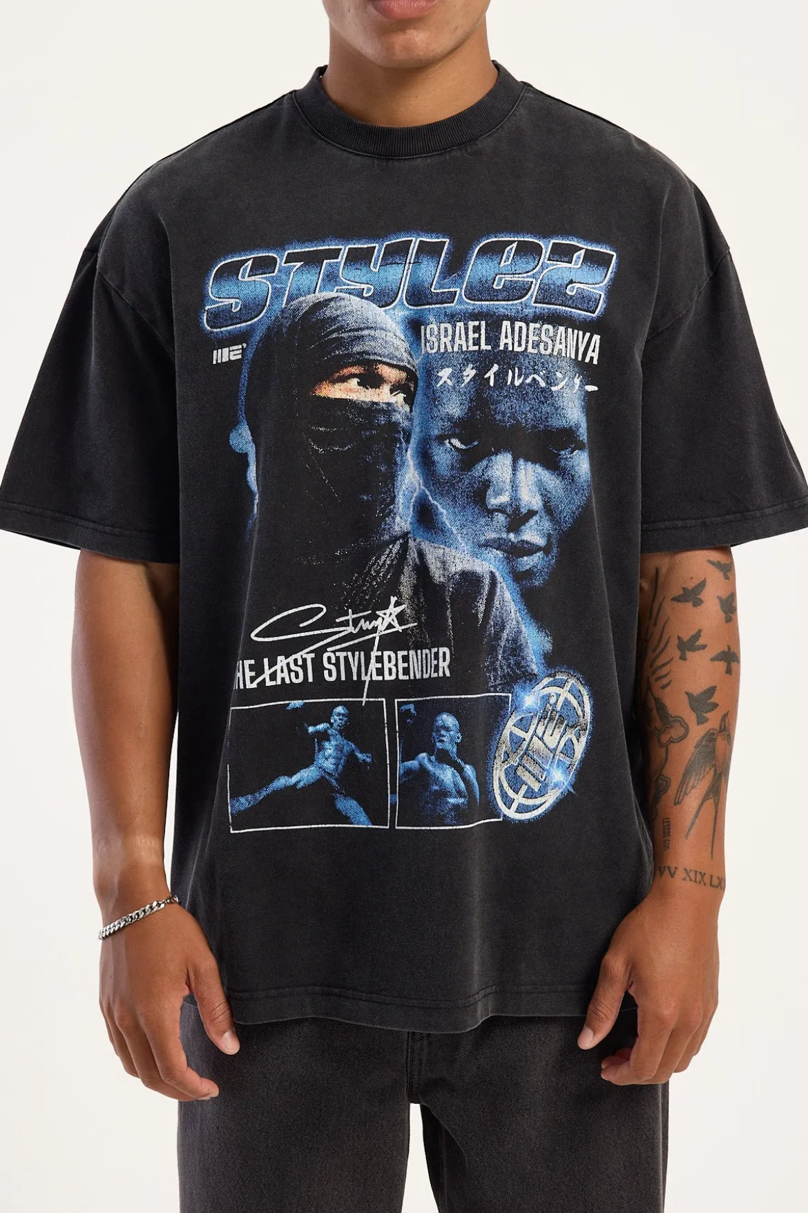 Israel Adesanya Fortify Your Mind Vintage Tee Black