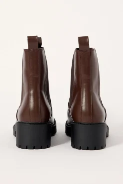Jace Chelsea Combat Boot Chocolate Brown