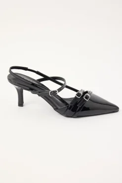 Jackpot Heel Black Patent Black