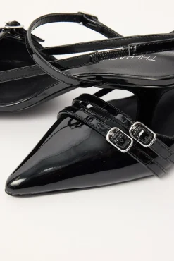 Jackpot Heel Black Patent Black