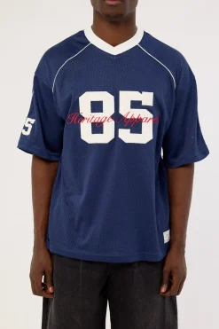 Jackson V-Neck Jersey Navy