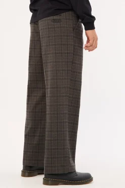 Jacob Plaid Pant Black