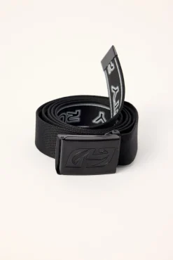 Jagged Webbing Belt Black