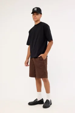 Jaxon Baggy Tailored Short Dark Brown
