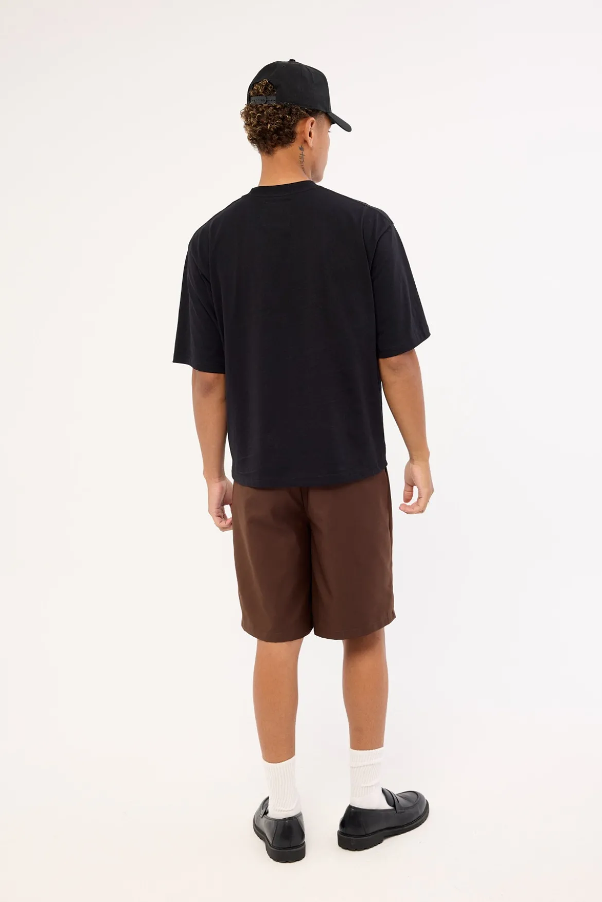 Jaxon Baggy Tailored Short Dark Brown