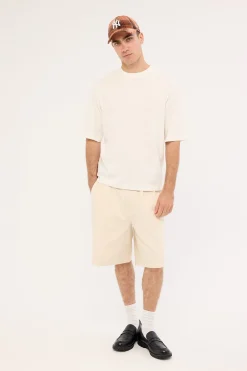 Jaxon Baggy Tailored Short Ecru
