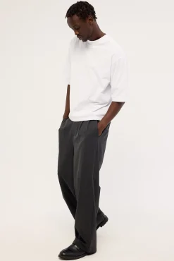 Jaxon Baggy Tailored Trouser Dark Grey