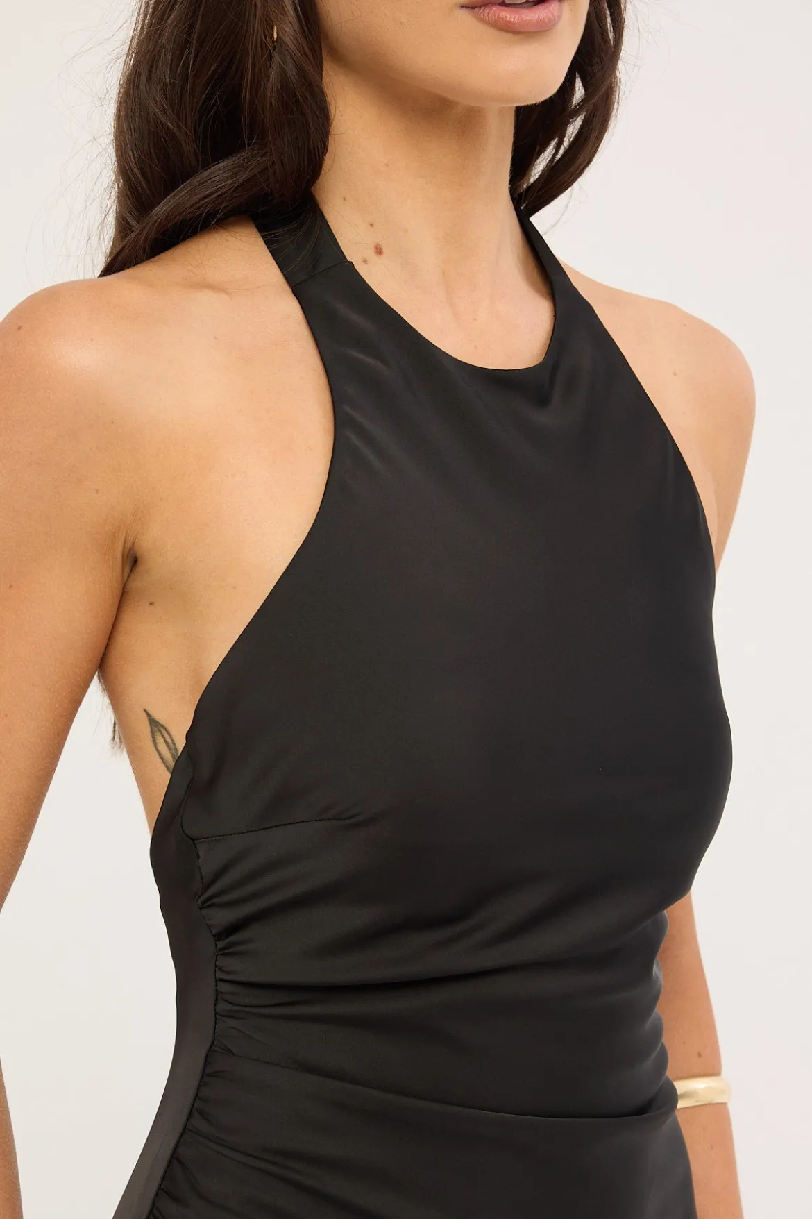 Jayde High Neck Maxi Dress Black