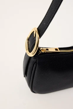 JESABEL SHOULDER BAG Black Pebble