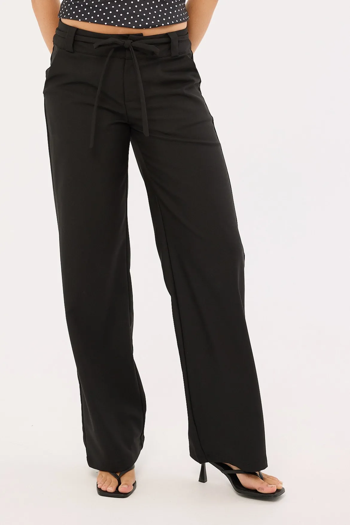 Jet Class Mid Rise Pants Black