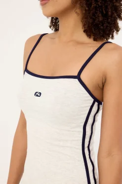 Jetlag Jersey Mini Dress Ecru Marle