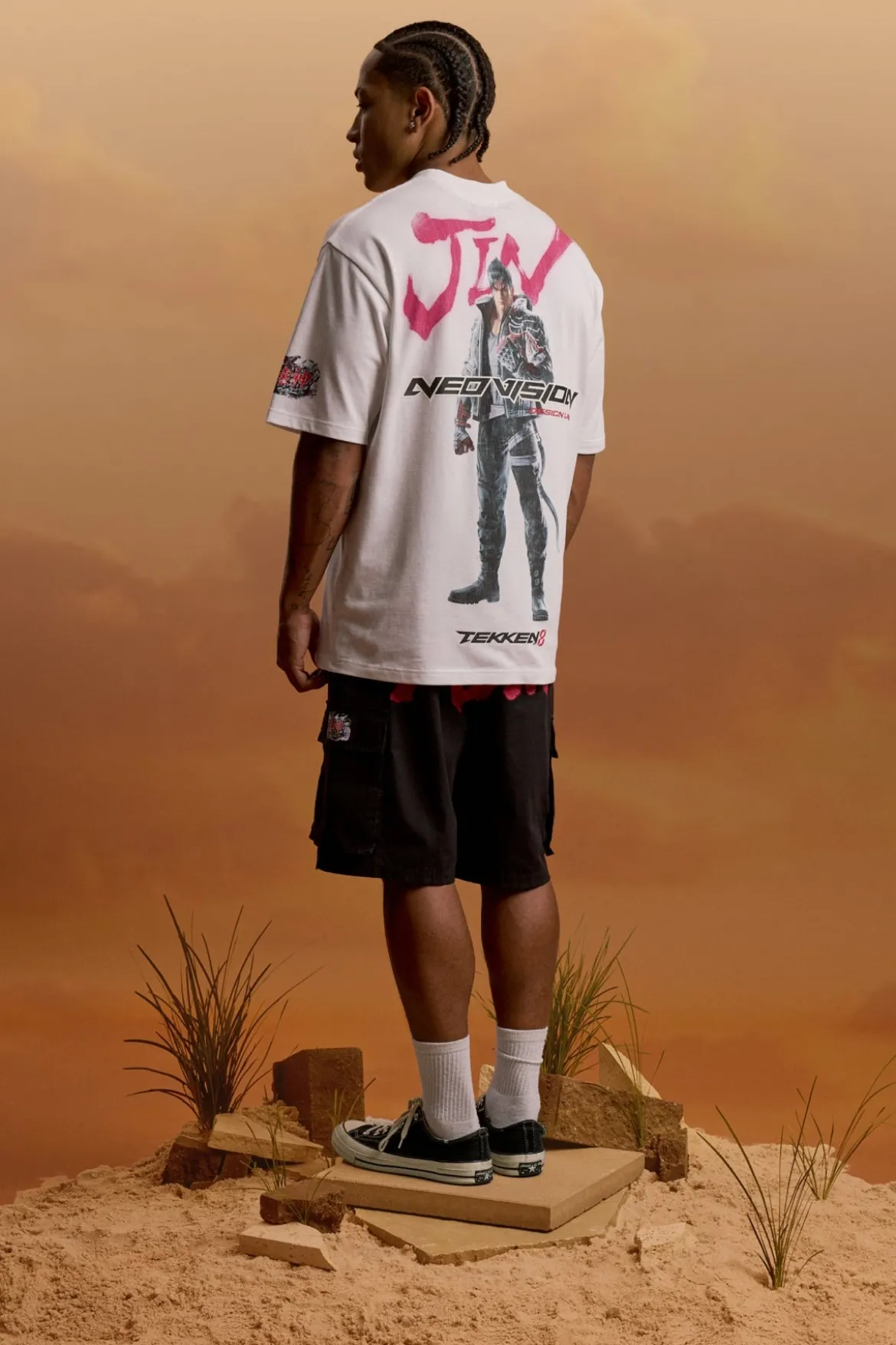 Jin Graffiti Street Super Heavy Tee White