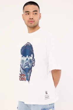 John Cena Hustle Boxy Tee Vintage White