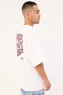 John Cena Hustle Boxy Tee Vintage White