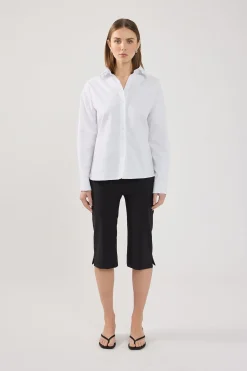 Josie Mid Rise Capri Pant Black