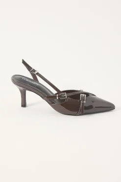 Juicy Patent Heel Chocolate