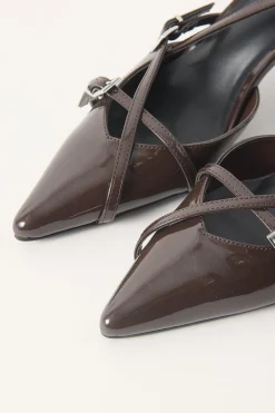 Juicy Patent Heel Chocolate