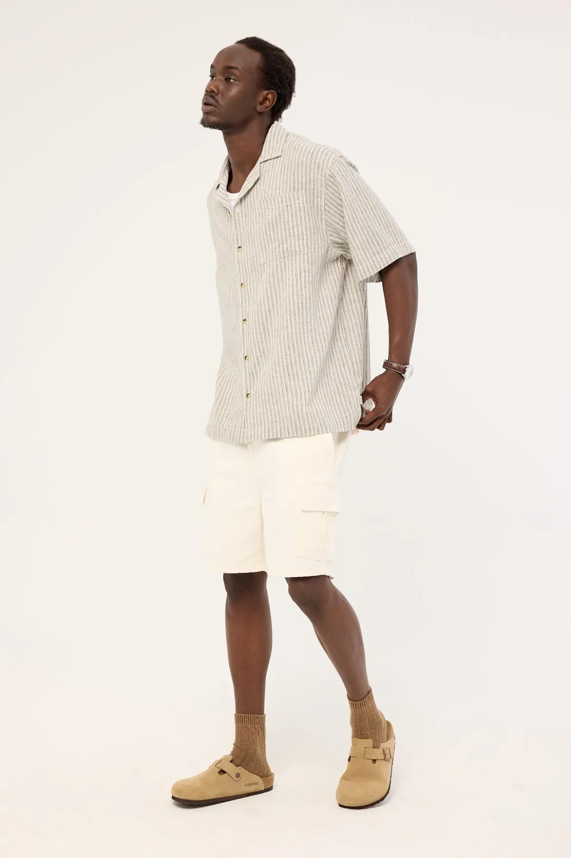 Jungle Relaxed Cargo Short White