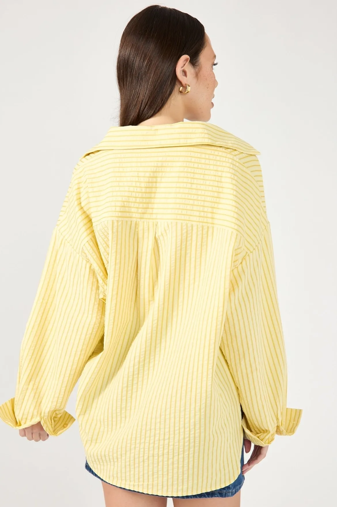 Kaili Stripe Shirt Lemon Stripe