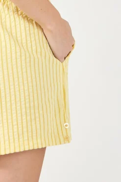 Kaili Stripe Short Lemon Stripe