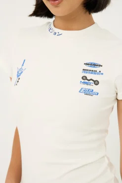 Kamen Baby Tee White / Blue