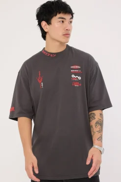Kamen Oversize Super Heavy Tee Washed Black