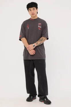 Kamen Oversize Super Heavy Tee Washed Black