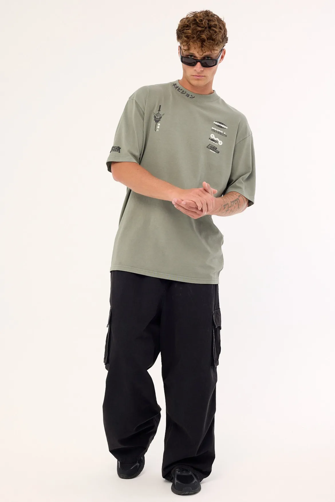Kamen Oversize Super Heavy Tee Washed Basil