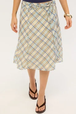 Kamili Skirt Blue Print