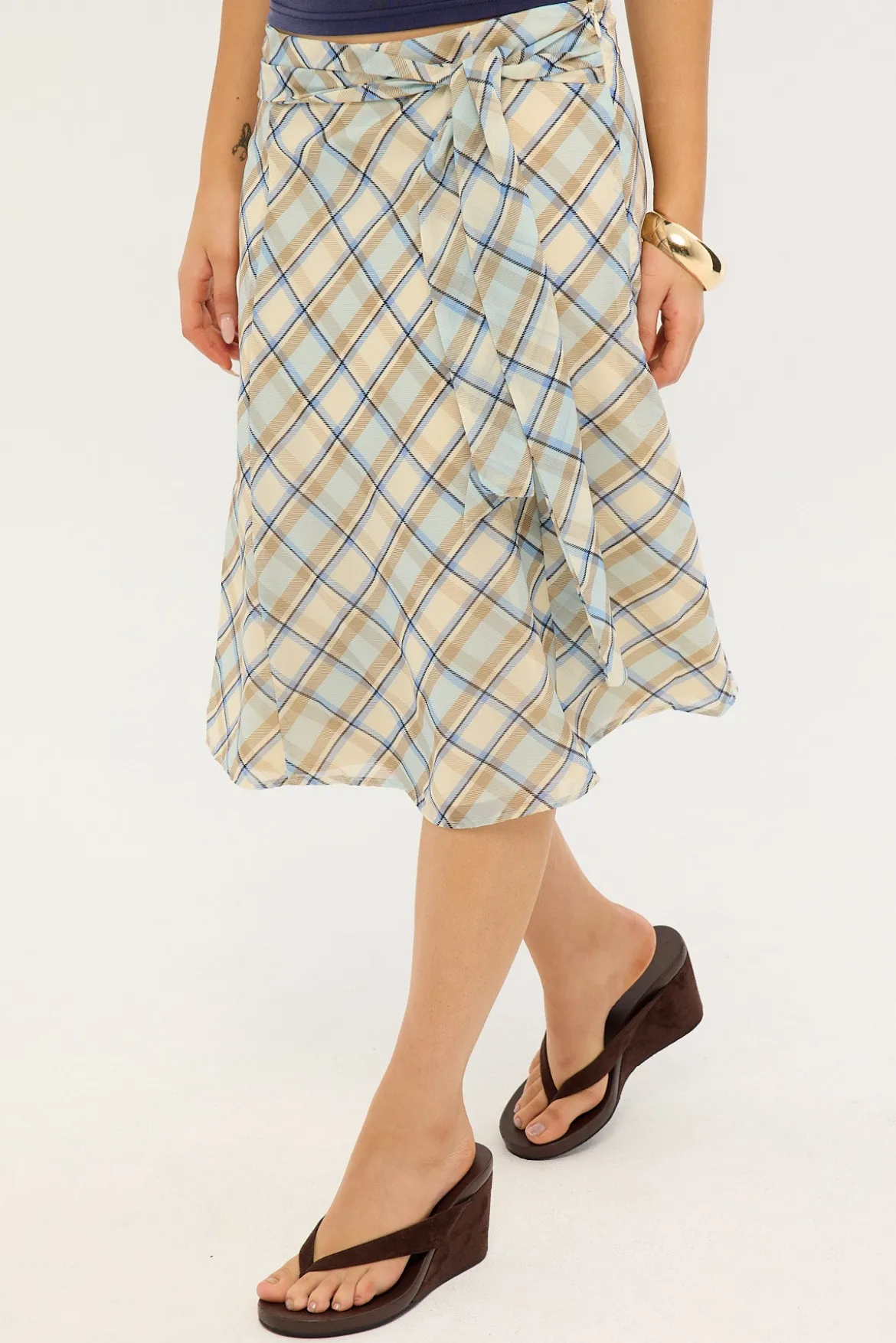 Kamili Skirt Blue Print